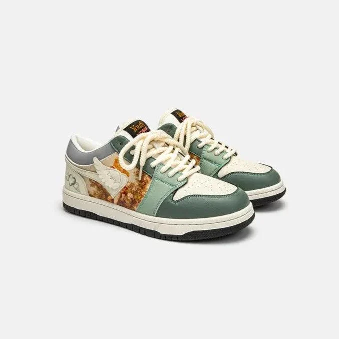 WES Cupid Wing Art Print Unisex Sneakers - Glova