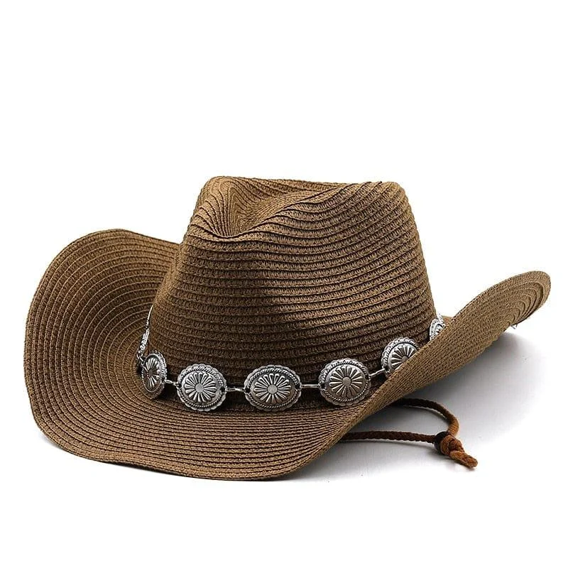 Wesley Straw Western Cowboy Hat - Glova