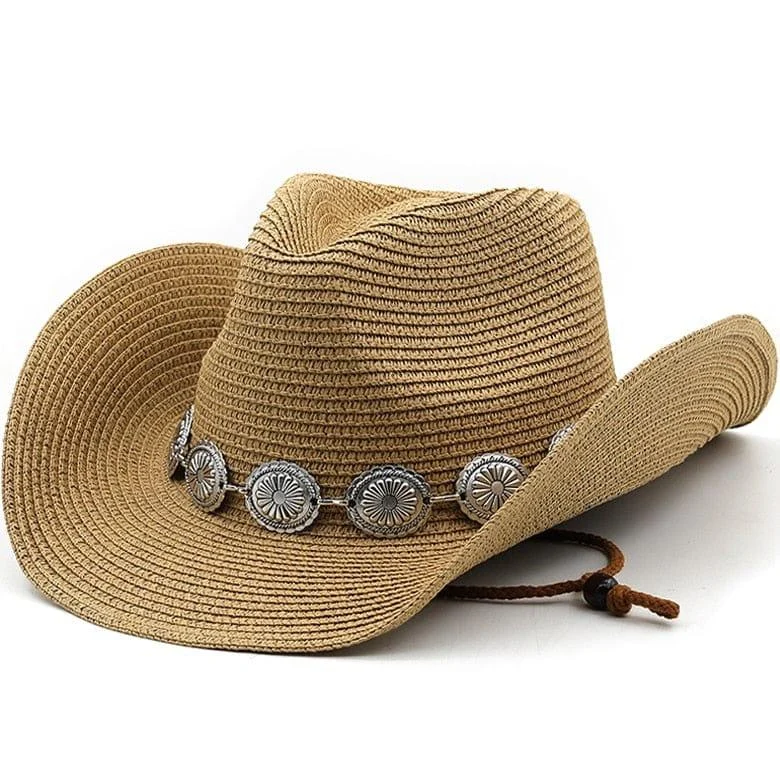 Wesley Straw Western Cowboy Hat - Glova