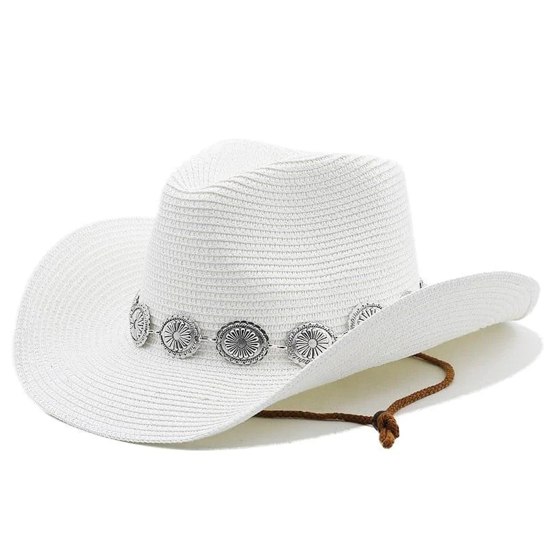 Wesley Straw Western Cowboy Hat - Glova