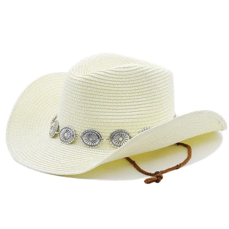 Wesley Straw Western Cowboy Hat - Glova