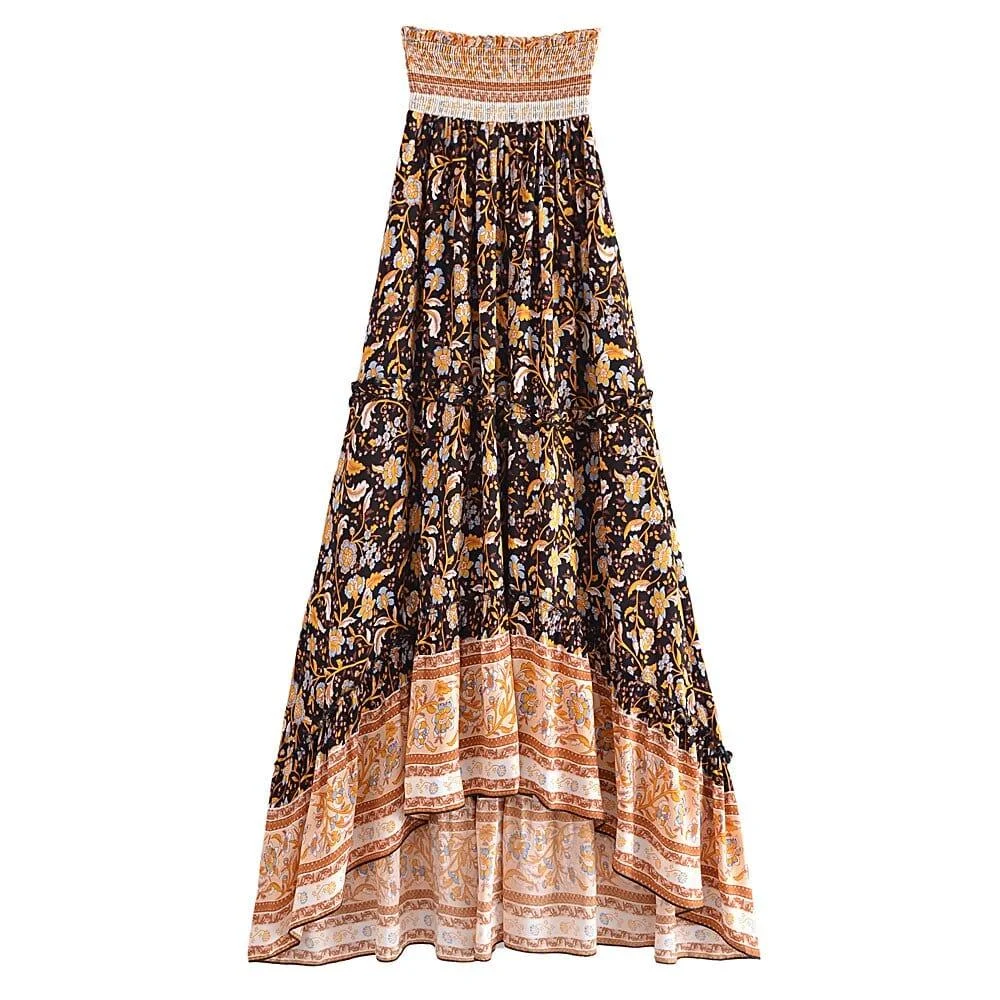 Whimsy Petal Dance Maxi Skirt - Glova