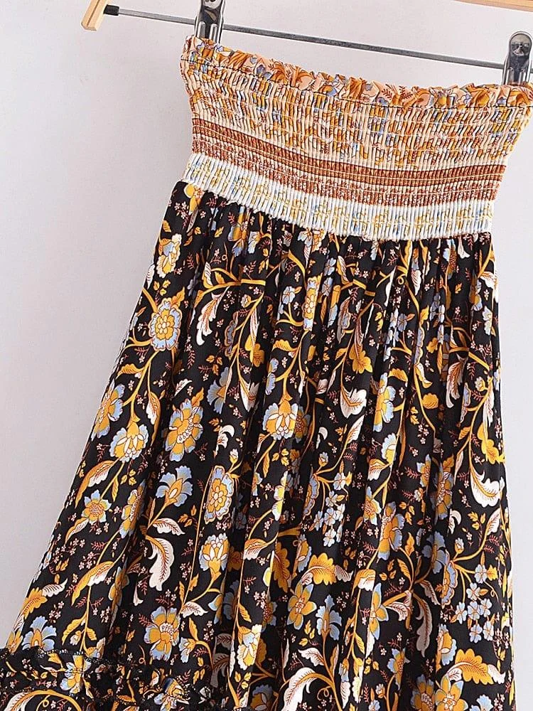 Whimsy Petal Dance Maxi Skirt - Glova