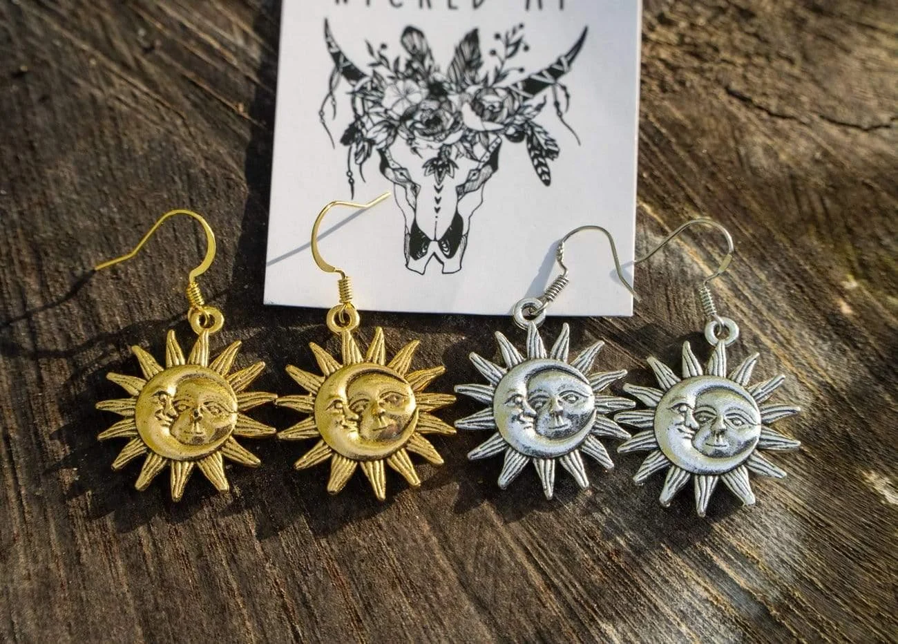 Sun and Moon Earrings - Glova