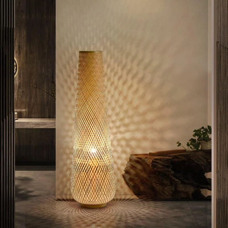 Willow Bamboo Floor Lamp - Glova