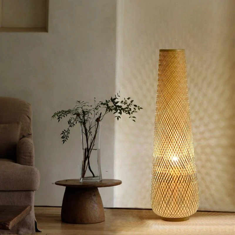 Willow Bamboo Floor Lamp - Glova