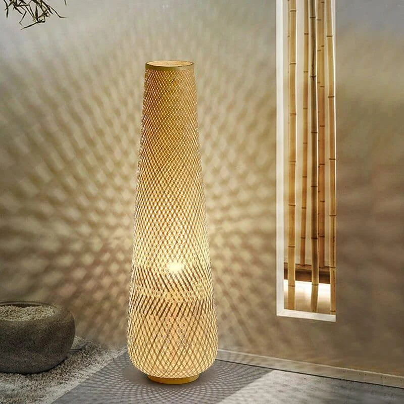 Willow Bamboo Floor Lamp - Glova