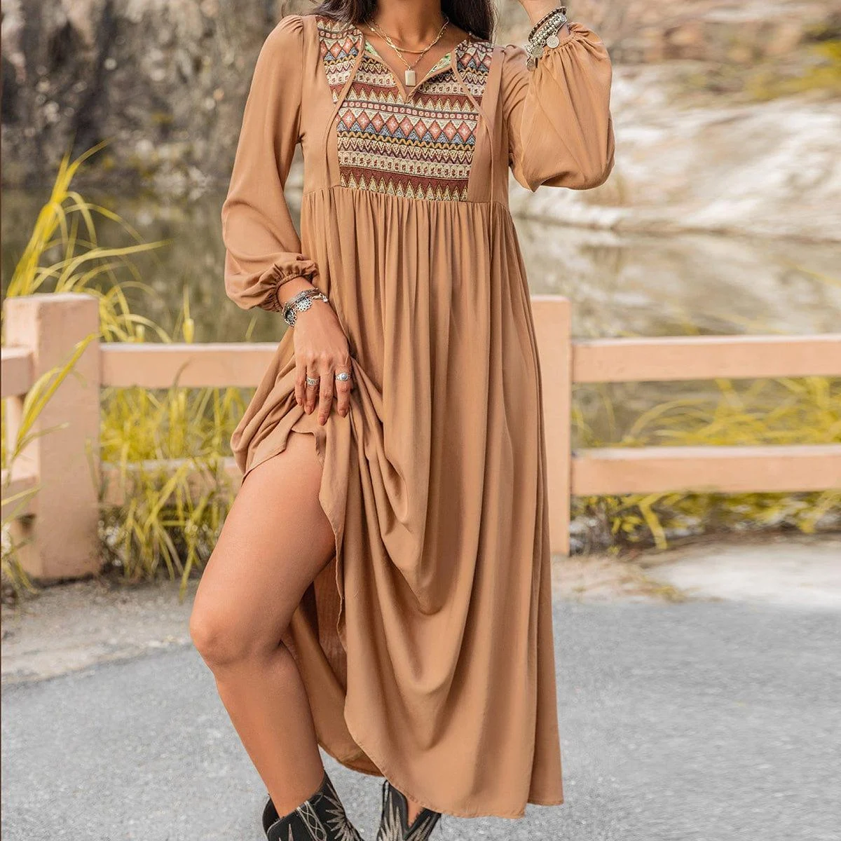 Winter Sands Maxi Dress - Glova