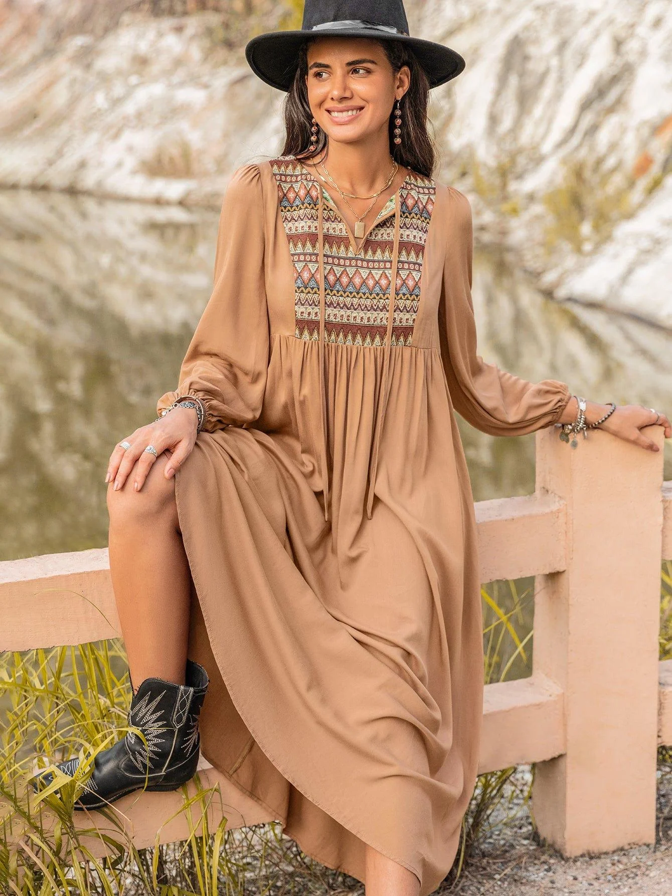 Winter Sands Maxi Dress - Glova