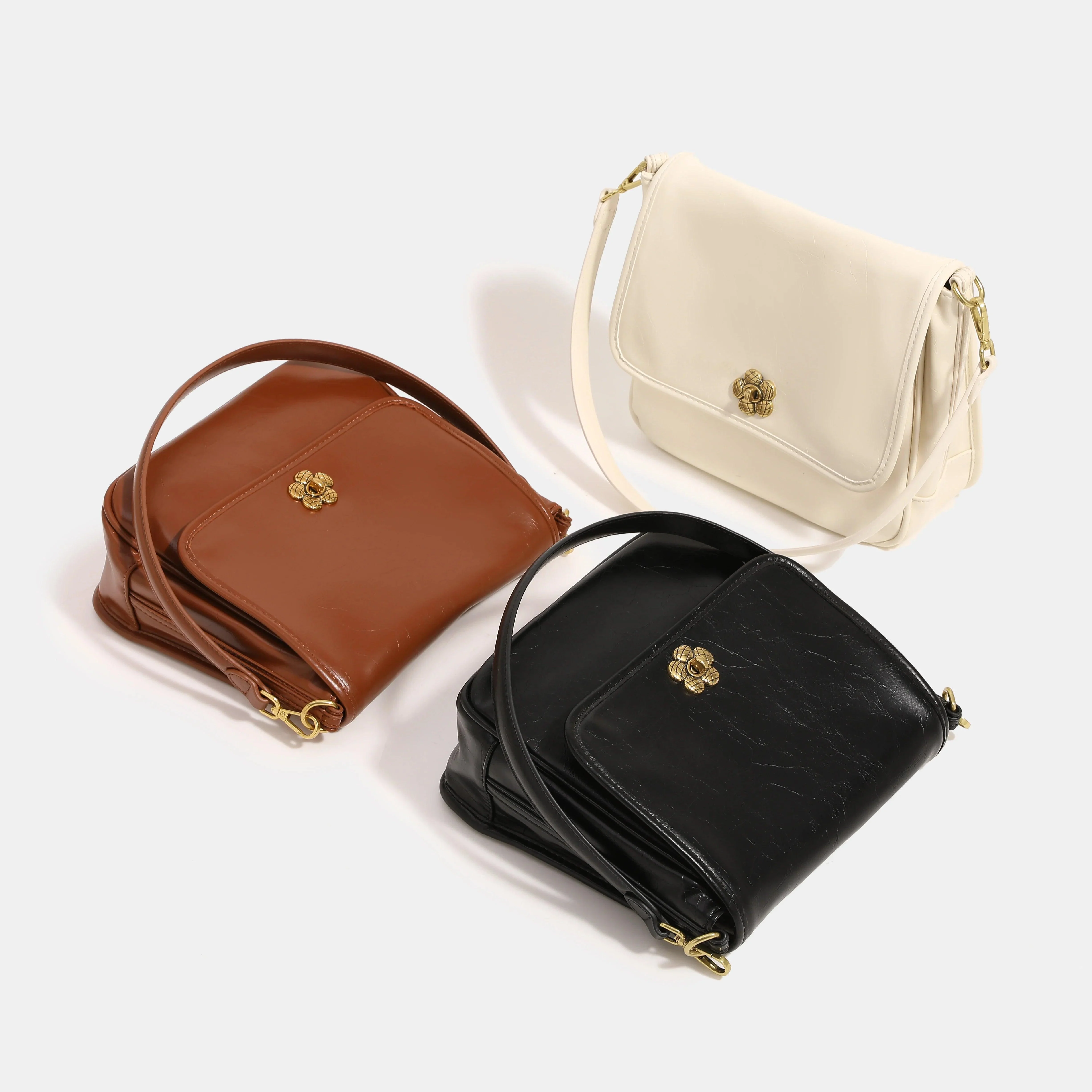 Women Crossbody Solid Color Classic Handbags - Glova