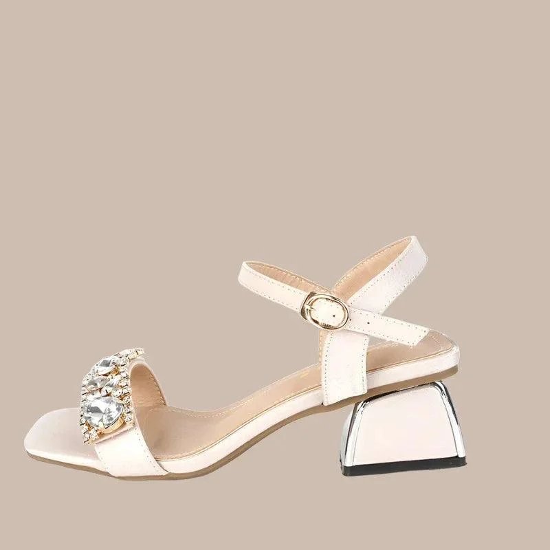 Women Large size Platform Medium Heeled Sandal Shoes - Glova