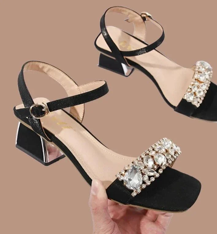 Women Large size Platform Medium Heeled Sandal Shoes - Glova