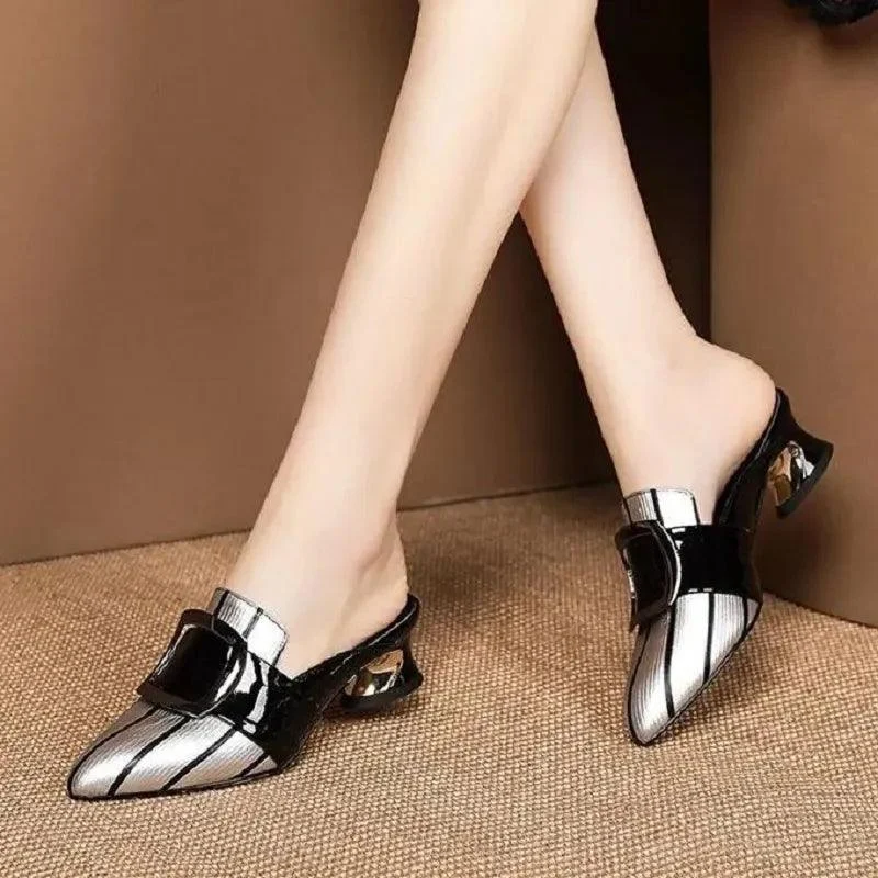 Women Platform Low Heel Pumps Sandals Shoes - Glova