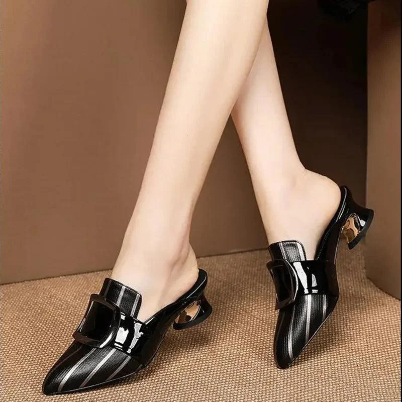 Women Platform Low Heel Pumps Sandals Shoes - Glova