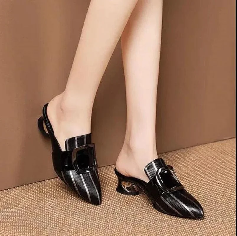 Women Platform Low Heel Pumps Sandals Shoes - Glova