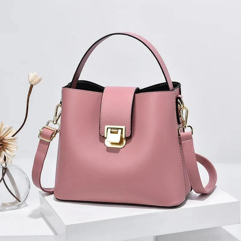 Women's Bucket Crossbody PU Leather Handbags - Glova