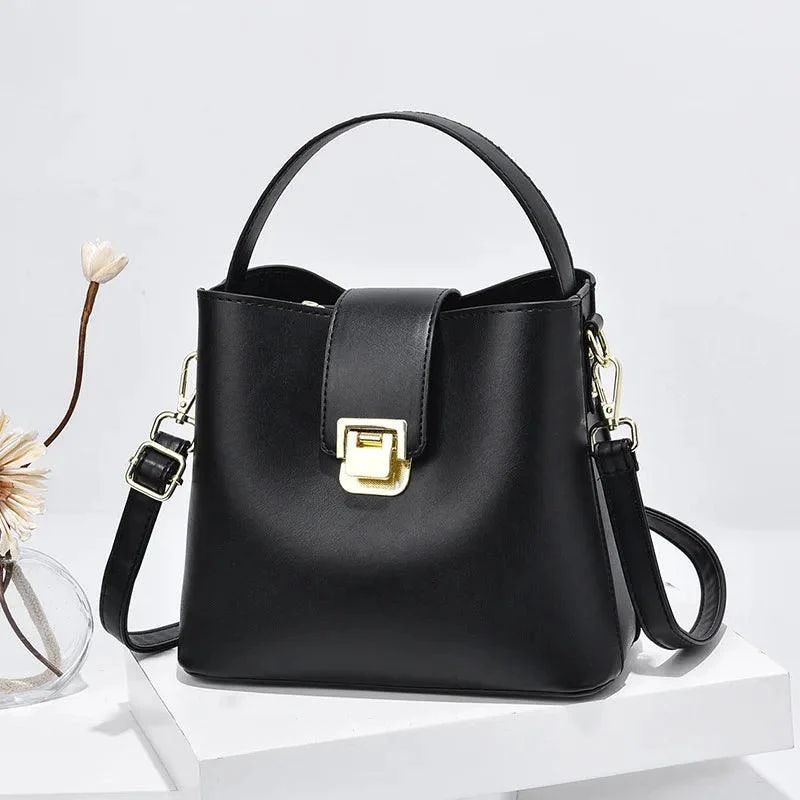 Women's Bucket Crossbody PU Leather Handbags - Glova