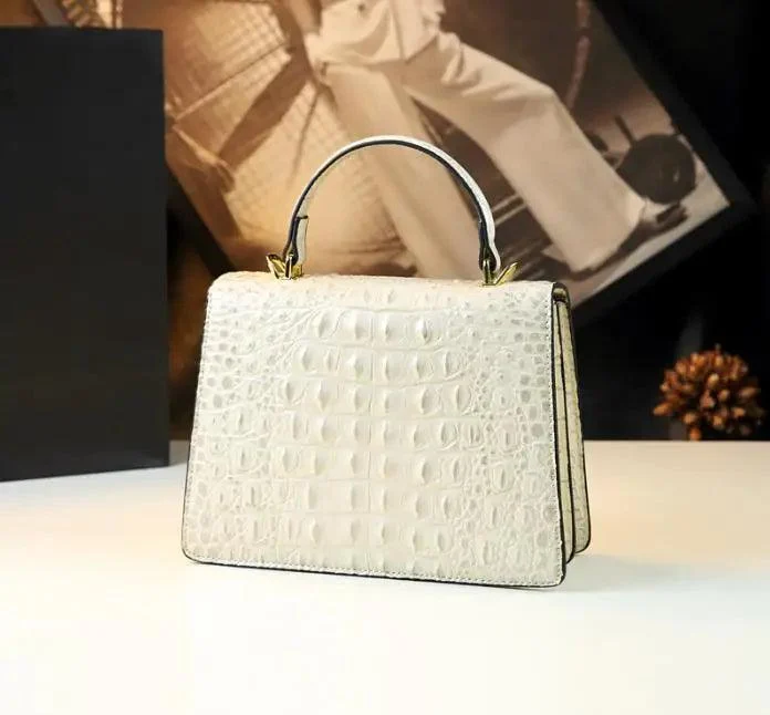 Women's Handbags Leather Crocodile Pattern Crossbody Bags - Glova