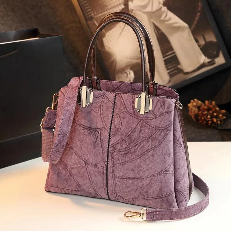 Women's PU Leather Patchwork Pattern Crossbody Bags - Glova