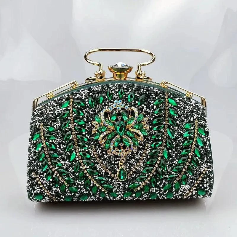 Women's Rhinestone Evening Banquet Diamond Wallet - Glova