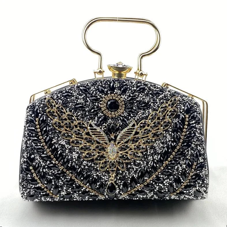 Women's Rhinestone Evening Banquet Diamond Wallet - Glova