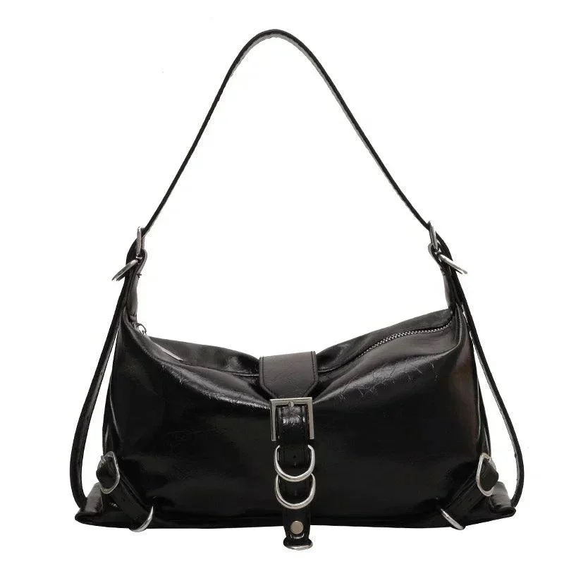 Women's Solid Hobos Versatile PU Handbags - Glova