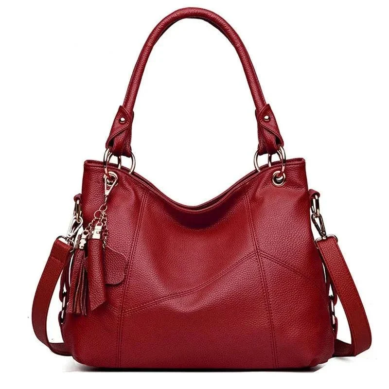 Women Soft Leather Crossbody Top-handle Shoulder Bags - Glova