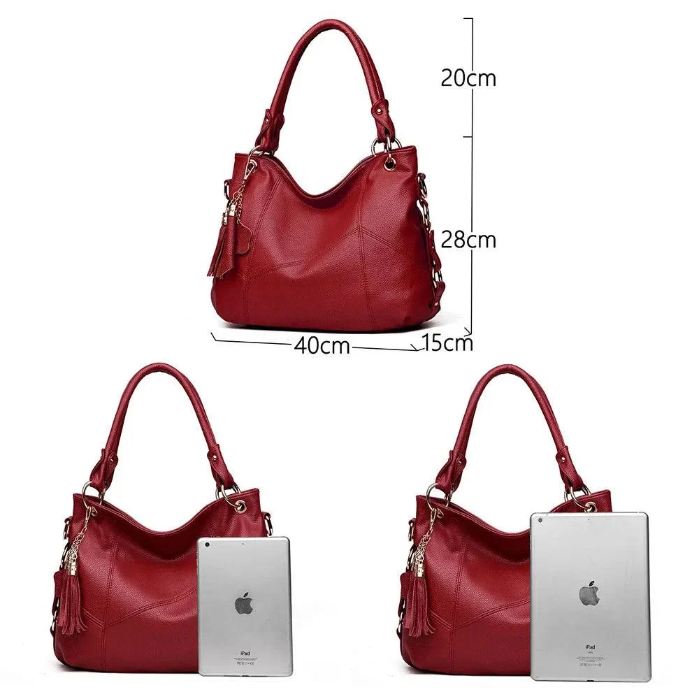 Women Soft Leather Crossbody Top-handle Shoulder Bags - Glova