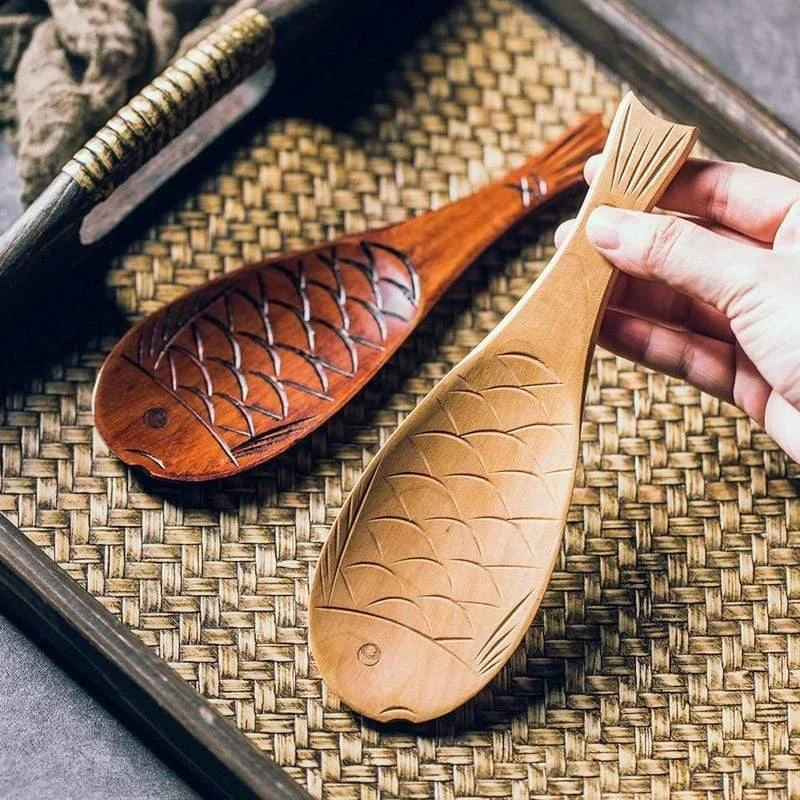 Wooden Fish Rice Spoon - Glova