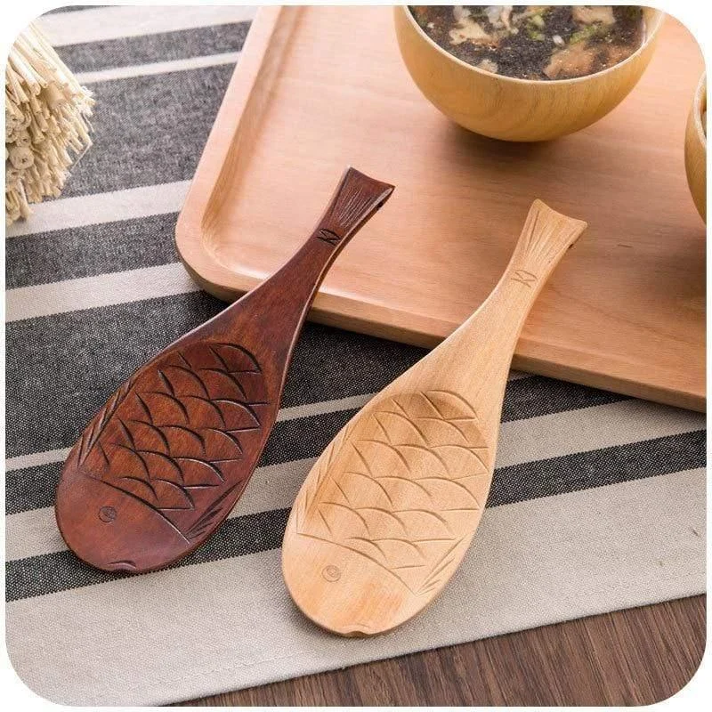 Wooden Fish Rice Spoon - Glova