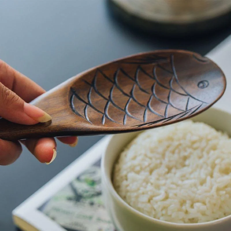 Wooden Fish Rice Spoon - Glova