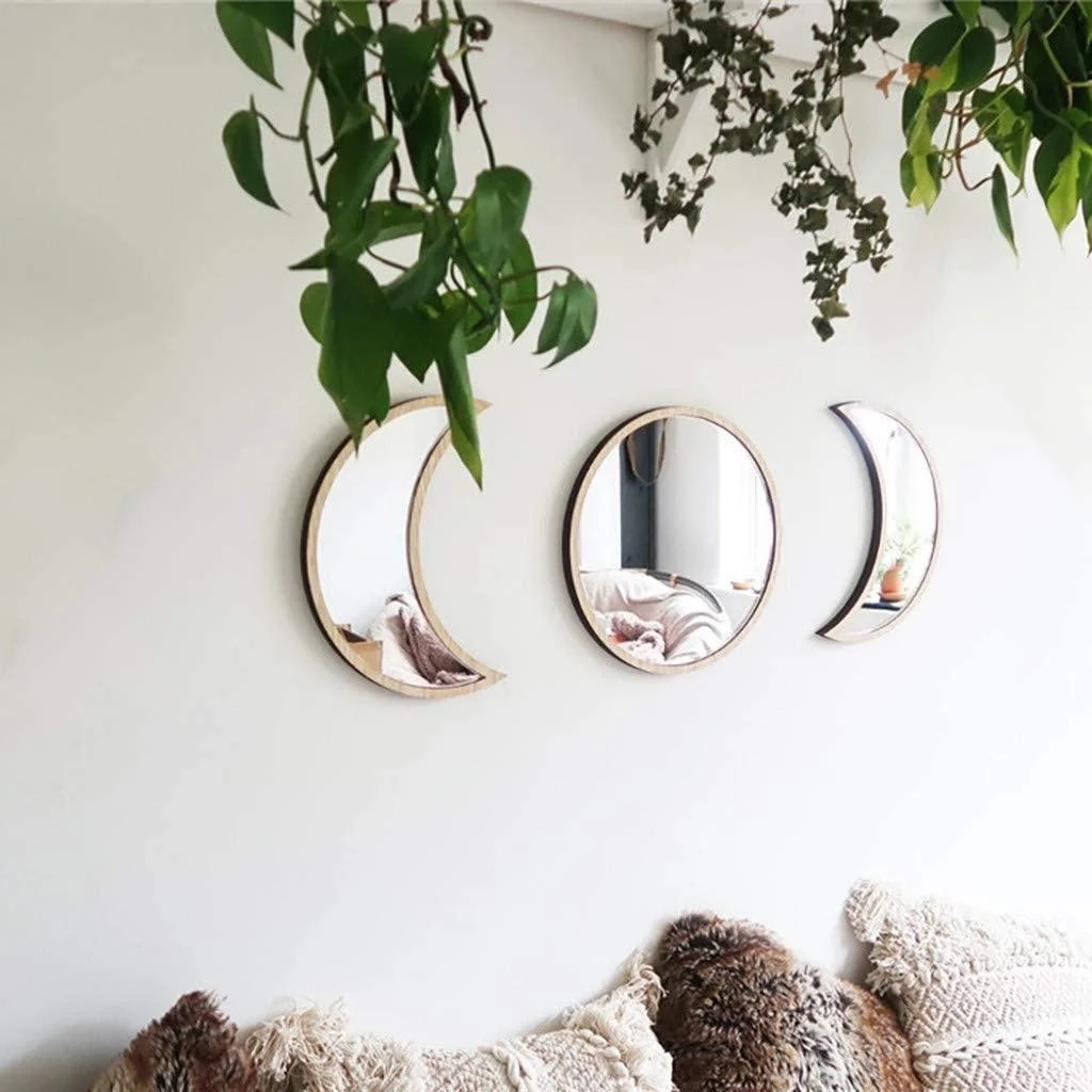 Wooden Moonphase Mirror Set - Glova