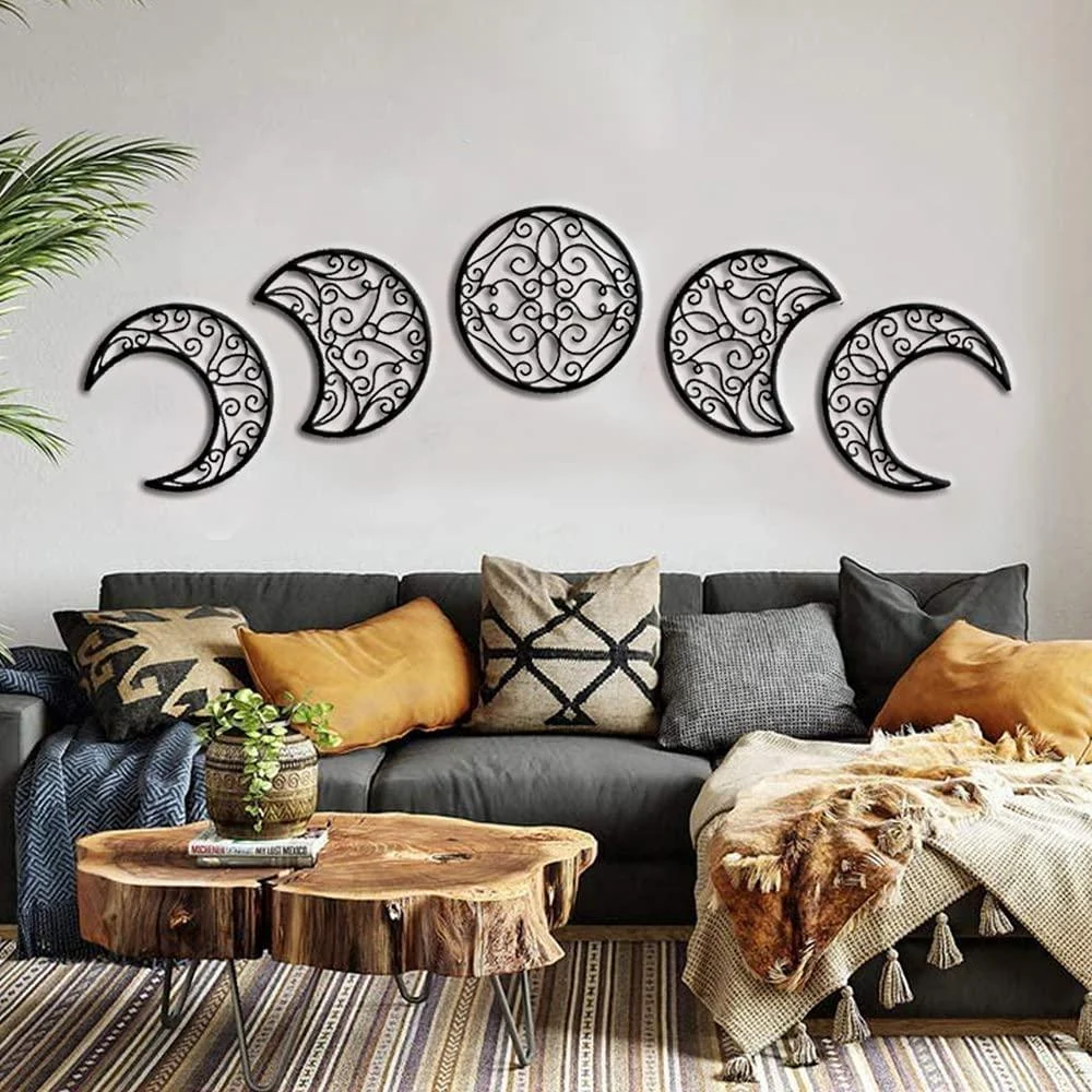 Wooden Moonphase Wall Art - Glova