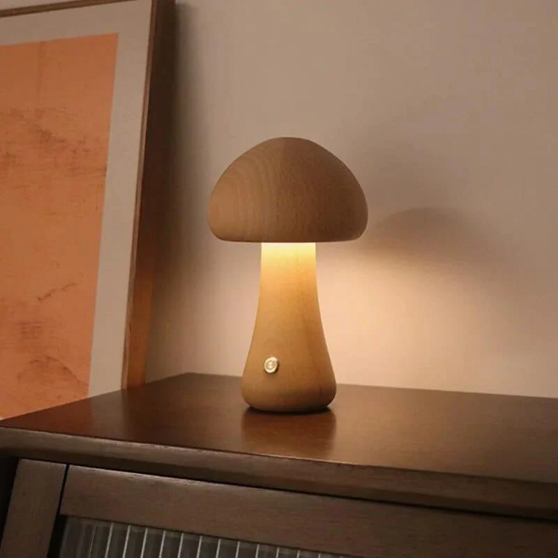 Wooden Mushroom Lamps - Glova