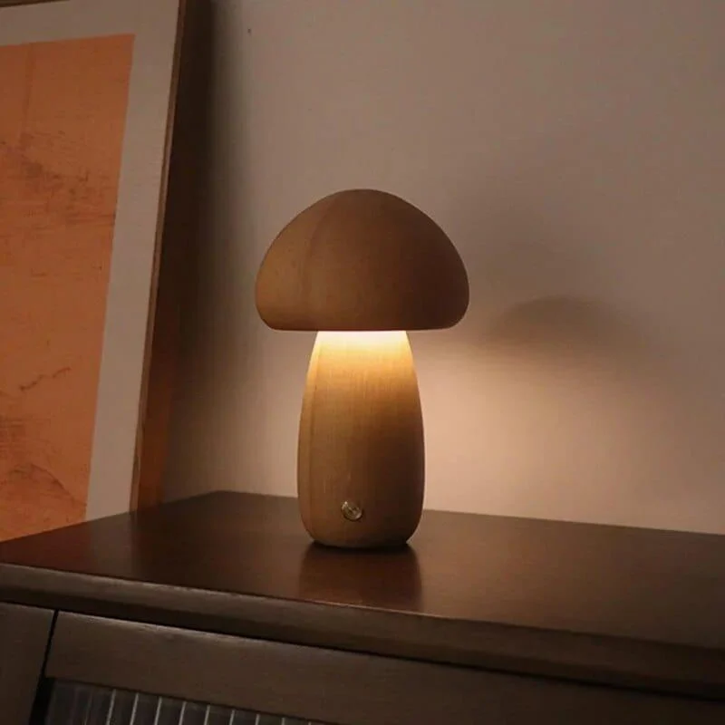 Wooden Mushroom Lamps - Glova