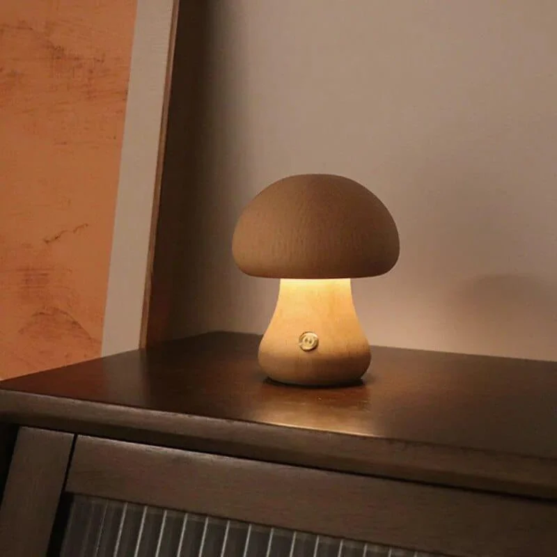 Wooden Mushroom Lamps - Glova