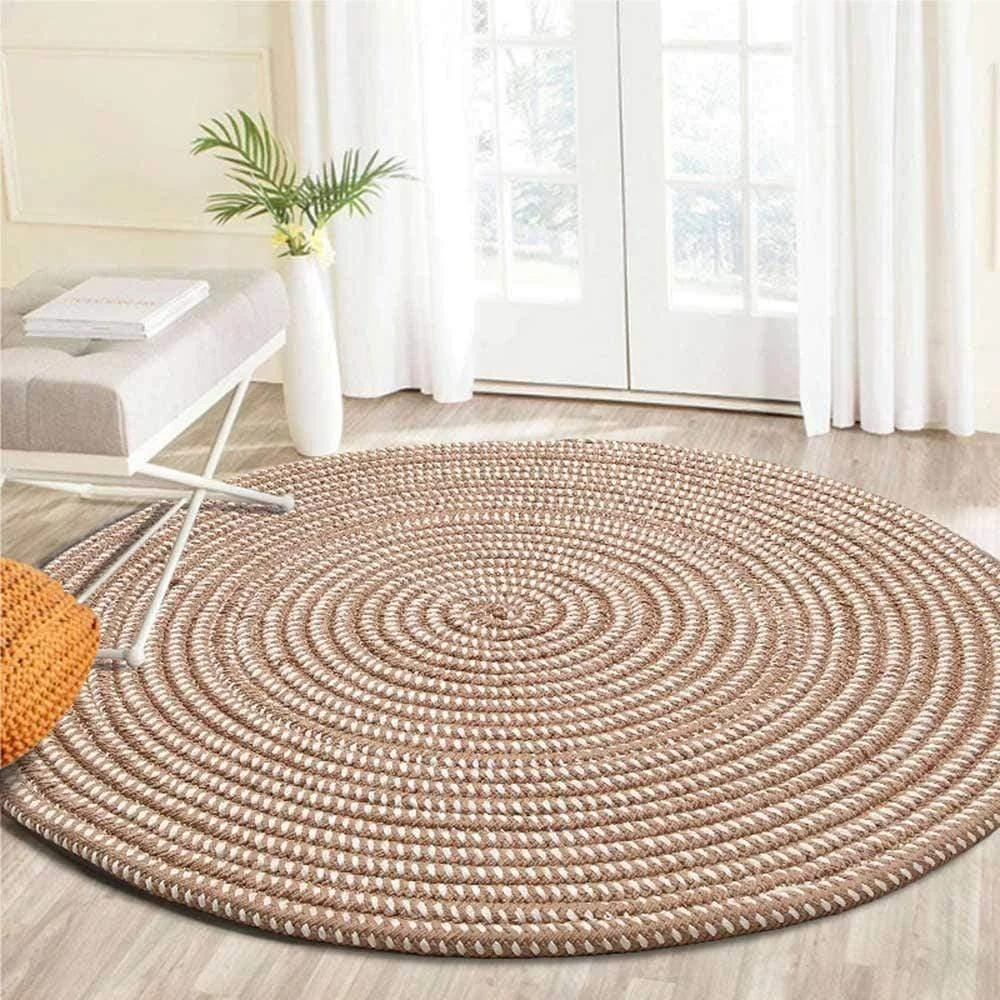 Woven Round Tatami Carpet - Glova