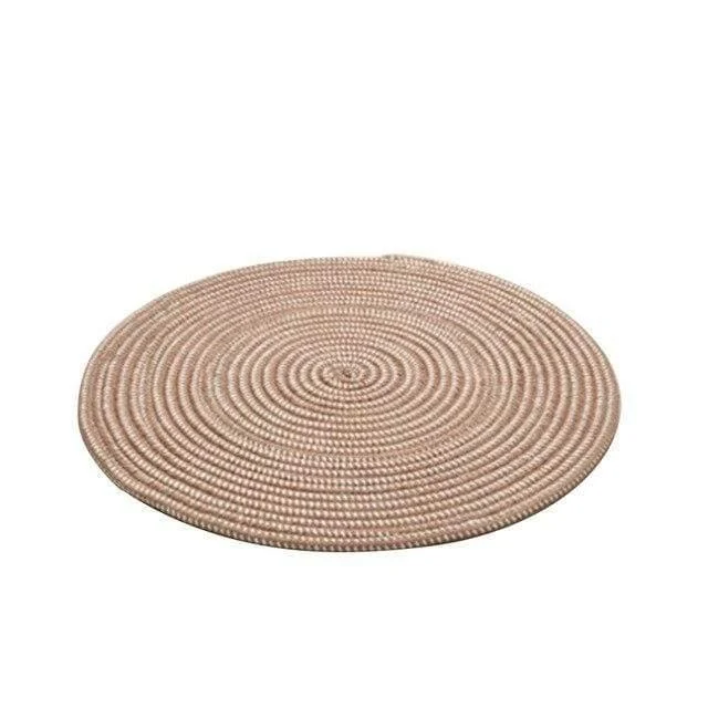 Woven Round Tatami Carpet - Glova