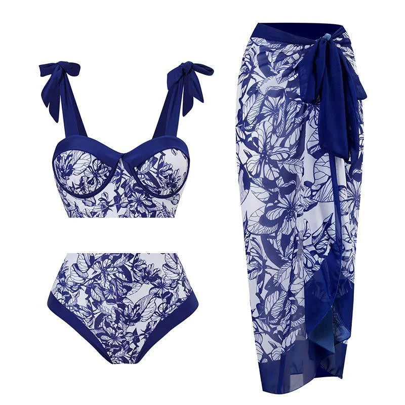 Yaara Bikini Set with Matching Cover Up Skirt - Glova