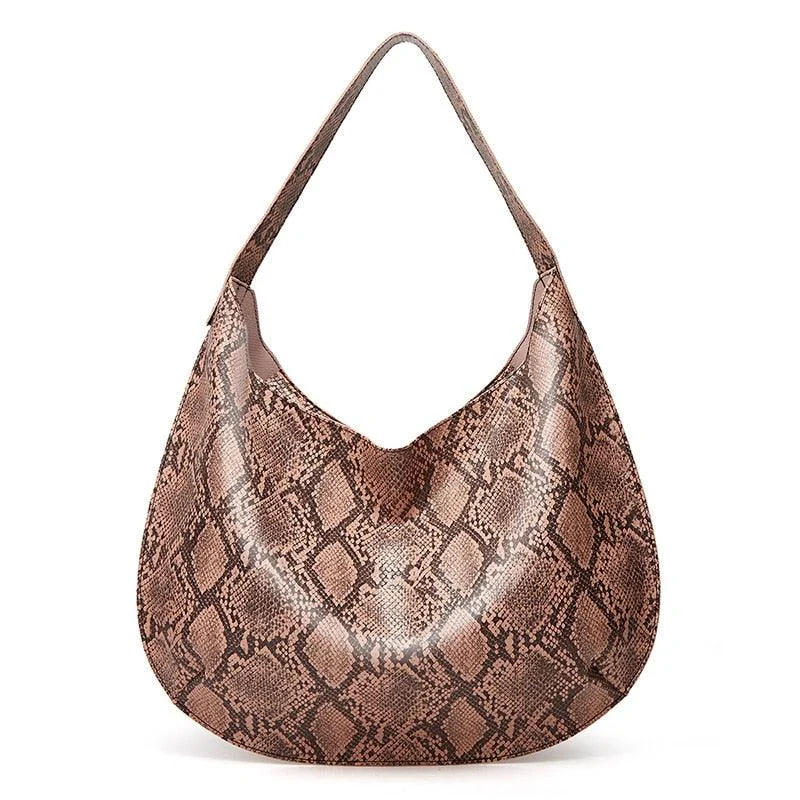 Yasika Serpentine Prints Hobo Bags - 6 Colors - Glova