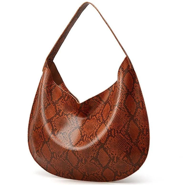 Yasika Serpentine Prints Hobo Bags - 6 Colors - Glova