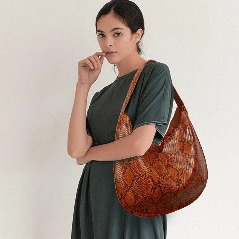 Yasika Serpentine Prints Hobo Bags - 6 Colors - Glova