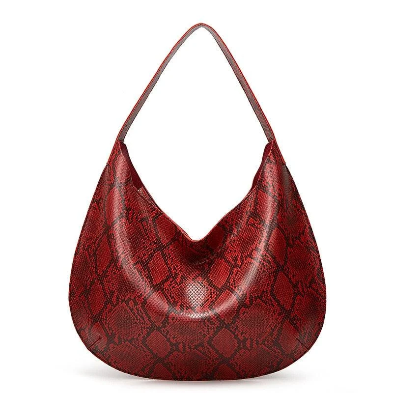 Yasika Serpentine Prints Hobo Bags - 6 Colors - Glova