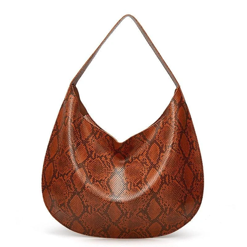 Yasika Serpentine Prints Hobo Bags - 6 Colors - Glova