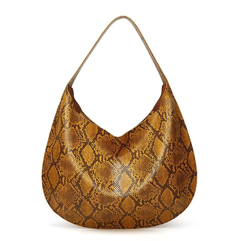 Yasika Serpentine Prints Hobo Bags - 6 Colors - Glova