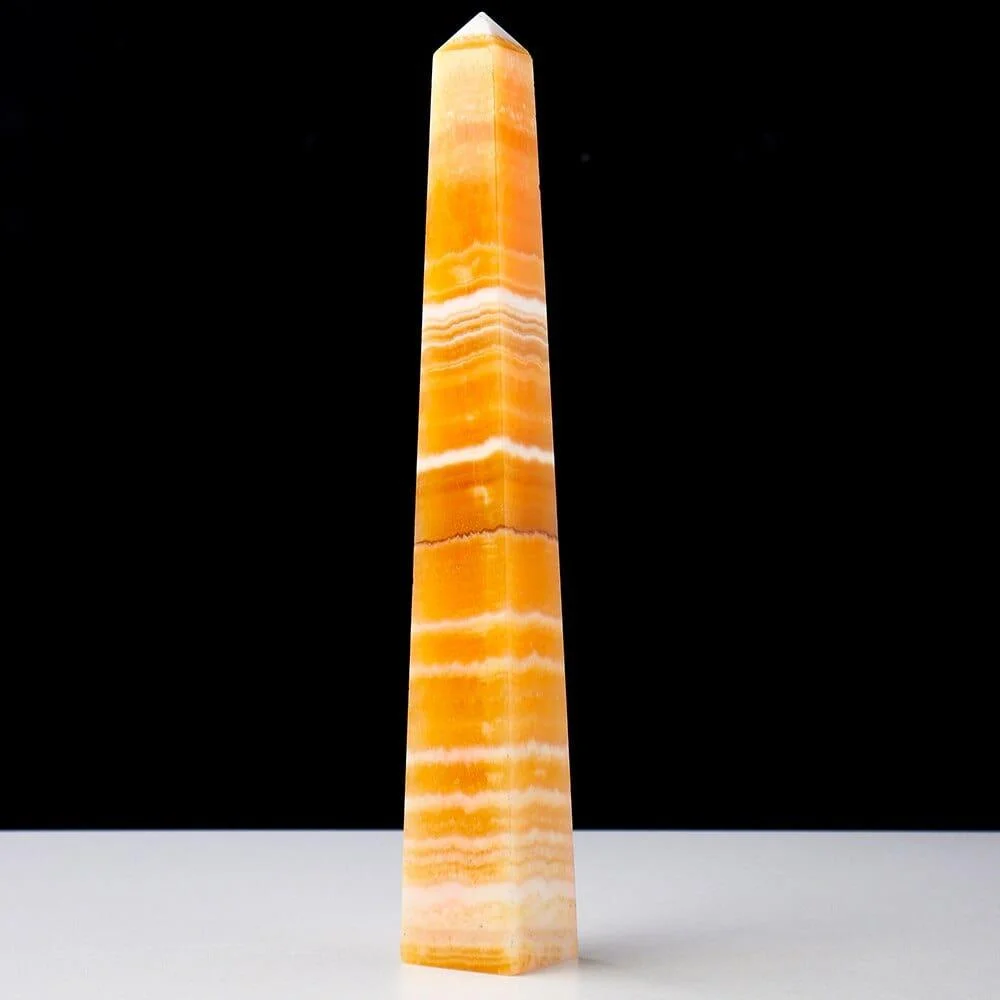 Yellow Calcite Crystal Point - Glova