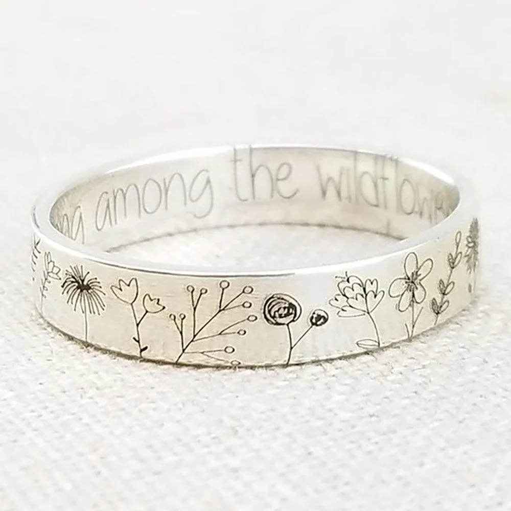 You Belong Among The Wildflowers Ring - Glova