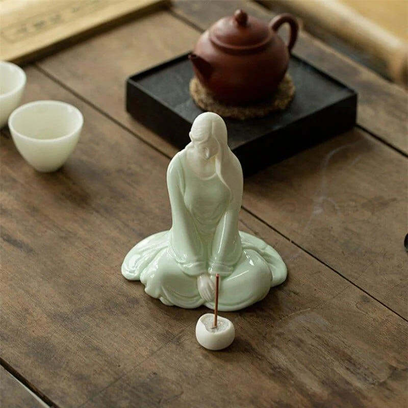 Zen Beauty Incense Holder Figurine - Glova