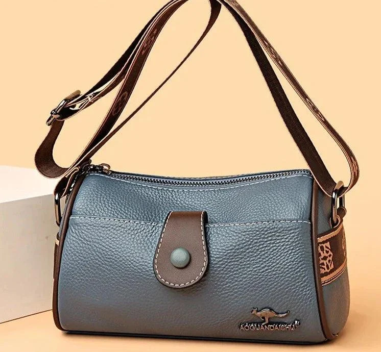 Zipper Pocket Leather Crossbody Women Messenger Bags - Glova