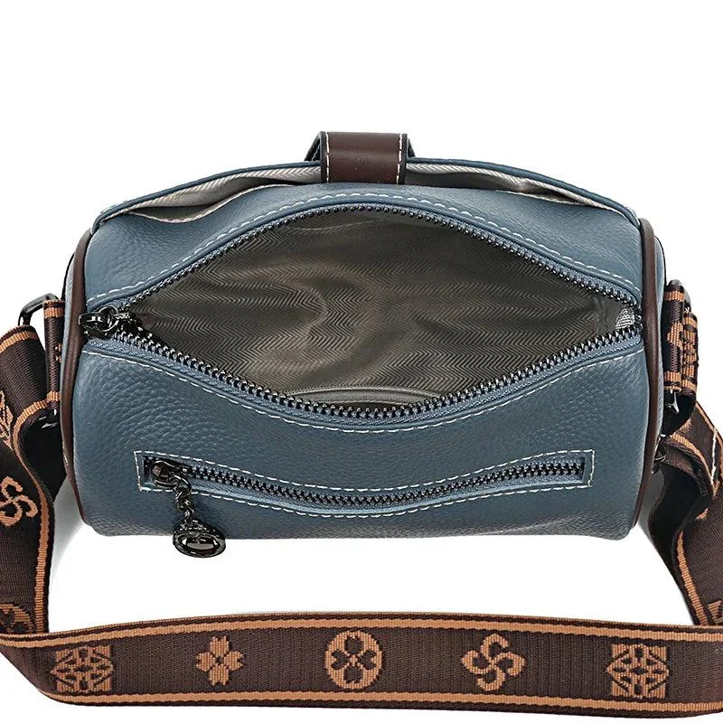 Zipper Pocket Leather Crossbody Women Messenger Bags - Glova